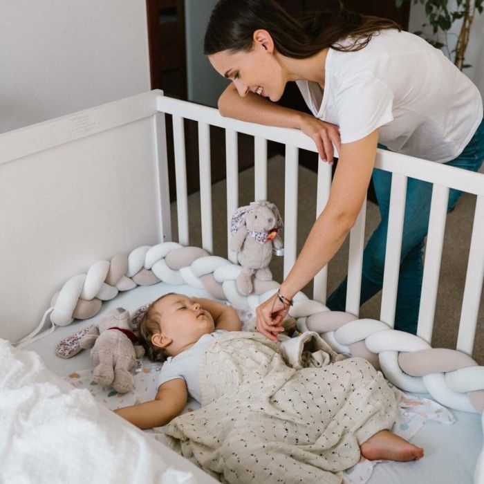 Megztas bambukinis pledukas kūdikiui  75x100 cm beige