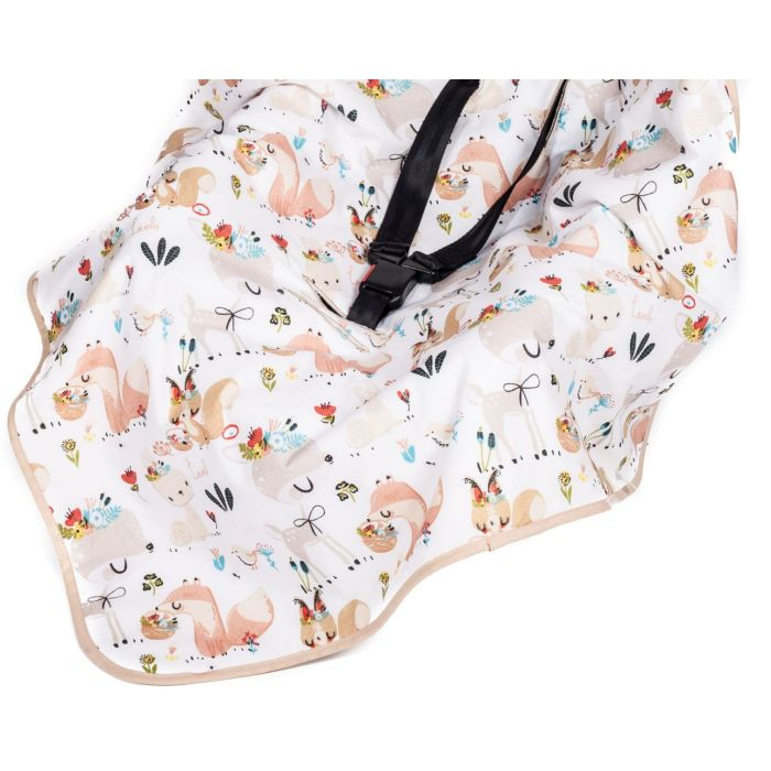 Pledas automobilinei kėdutei "Best friends" 80x80 cm