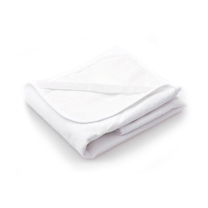 Čiužinio neperšlampamas paklotas 140x70cm baltas