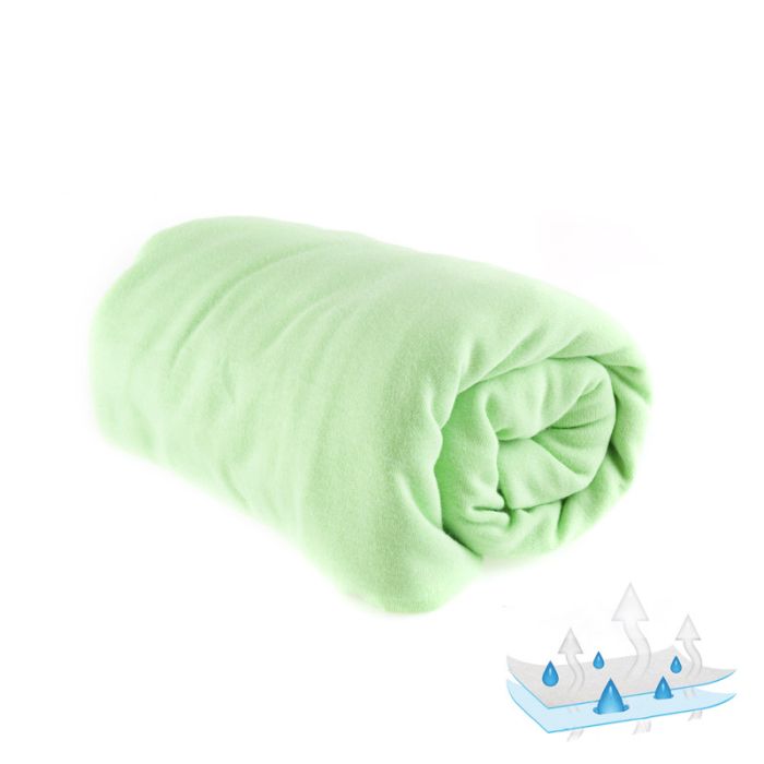 Neperšlampama paklodė su guma "Jersey" žalios sp.