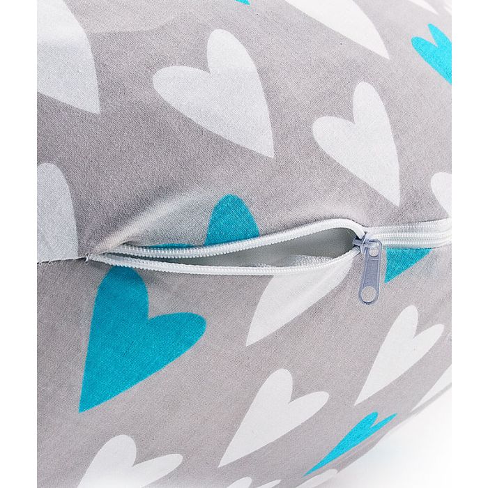 Maitinimo miegojimo pagalvė 170cm "Širdelės" turkio sp.