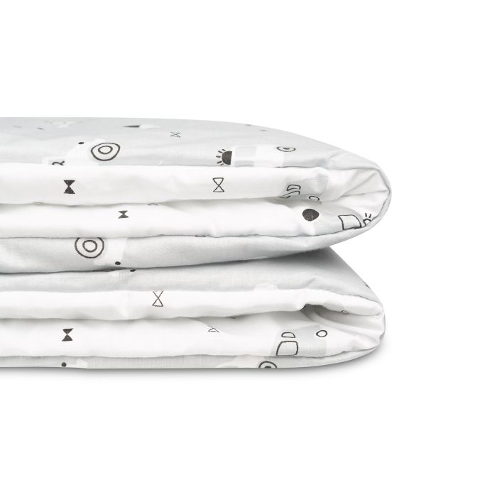 Patalynė kūdikiams su užpildu 135x100 "Traffic grey" 