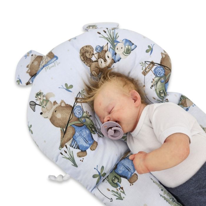 Ergonominė pagalvė kūdikiui - kokonas 45x70cm "Comfort" Unicorns 