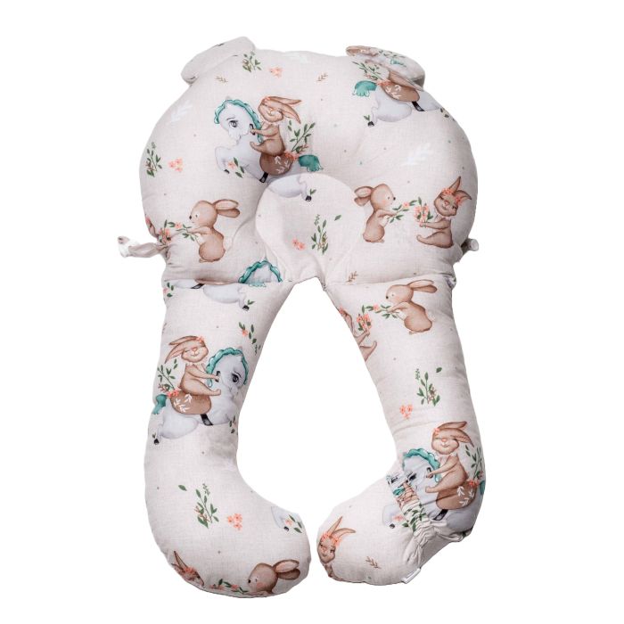 Ergonominė pagalvė kūdikiui - kokonas 45x70cm "Comfort" Unicorns 