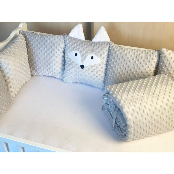 Lovytės apsaugėlės -pagalvėlės 180 cm "Cosy clouds" su lapiuko aplikacija