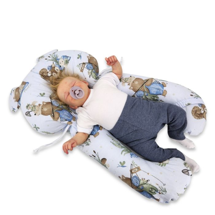 Ergonominė pagalvė kūdikiui - kokonas 45x70cm "Comfort" Unicorns 