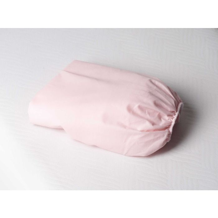 Paklodė su guma 120x60 "Blank PINK" - medvilninė 