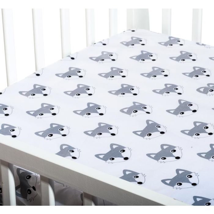 Paklodė su guma 120x60 "FOX" - medvilninė 