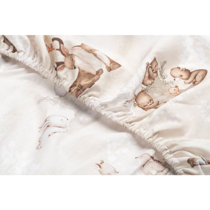 Paklode kūdikiui su guma 60x120 "Soul friends"- medvilninė