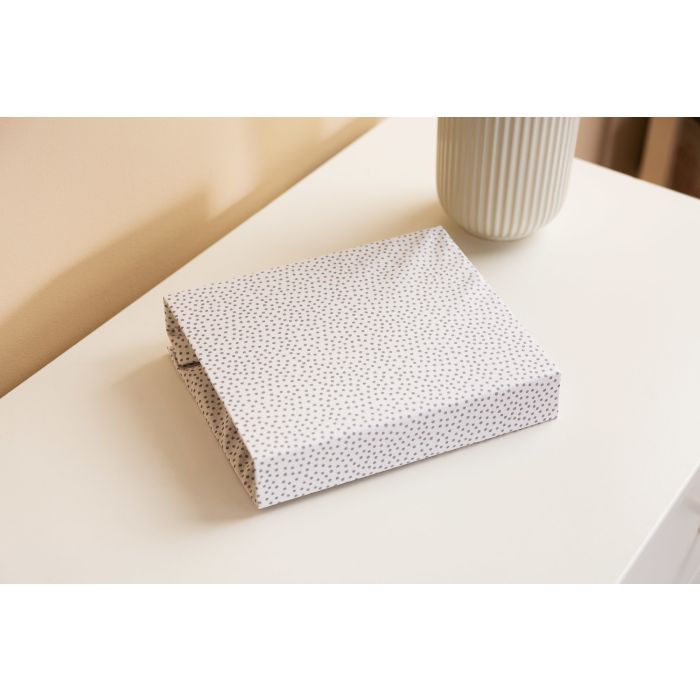 Paklodė su guma 120x60 "Dots"- medvilninė