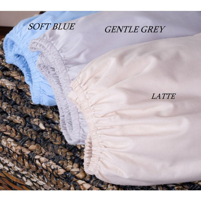 Paklodė su guma 120x60 "Latte" - medvilninė 