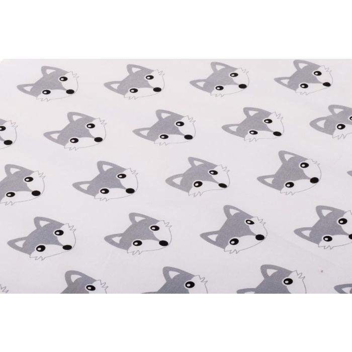 Paklodė su guma 120x60 "FOX" - medvilninė 