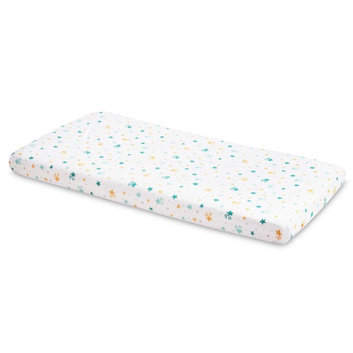 Paklode kūdikiui su guma 60x120 "Starry Breeze"- medvilninė