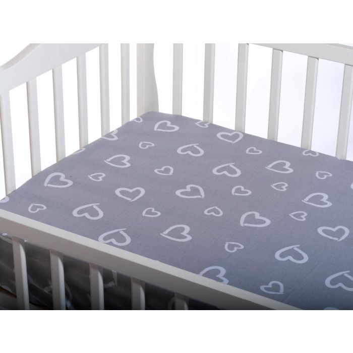 Paklodė su guma 120x60 "Passion" - medvilninė