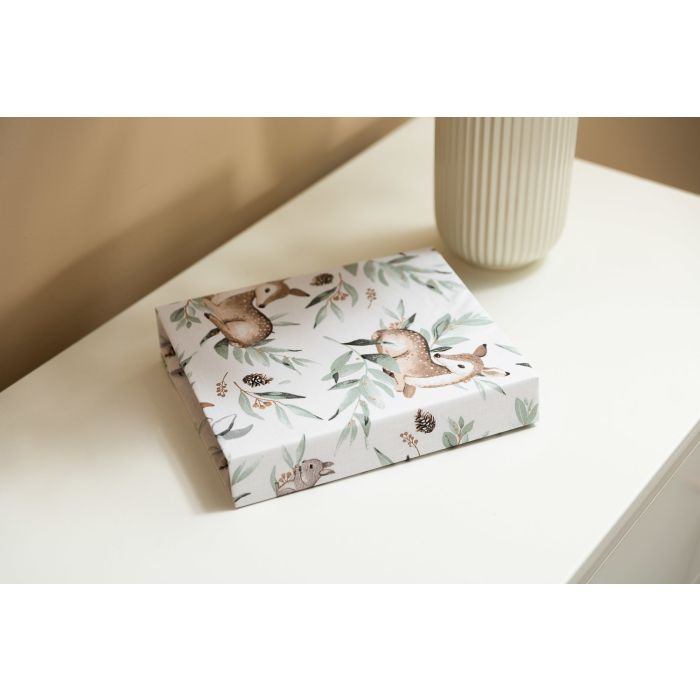 Paklodė su guma 120x60 "Deer"- medvilninė