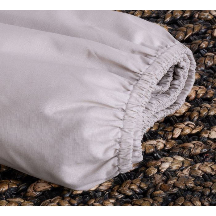 Paklodė su guma 120x60 "Gentle grey" - medvilninė 