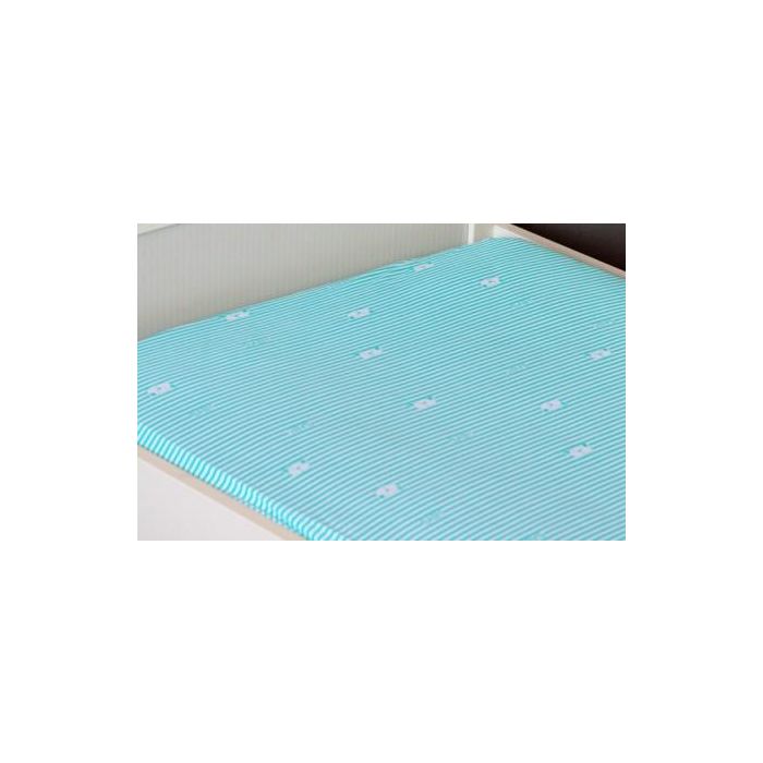 Paklodė su guma "Baby bears" žalia 120x60 BABYDO™