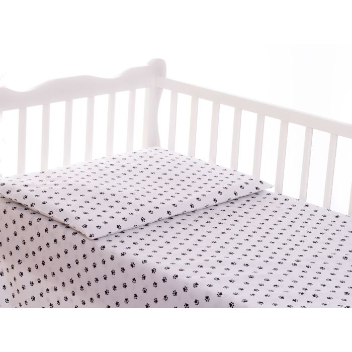 Patalynė kūdikiams 135x100 "Paws" balta