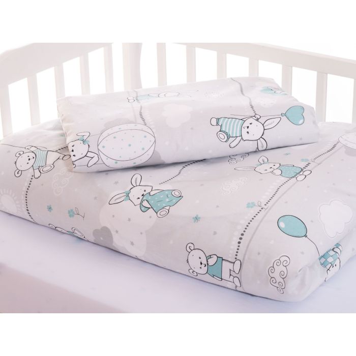 Patalynė kūdikiams 135x100 "Bunny&Balloons"