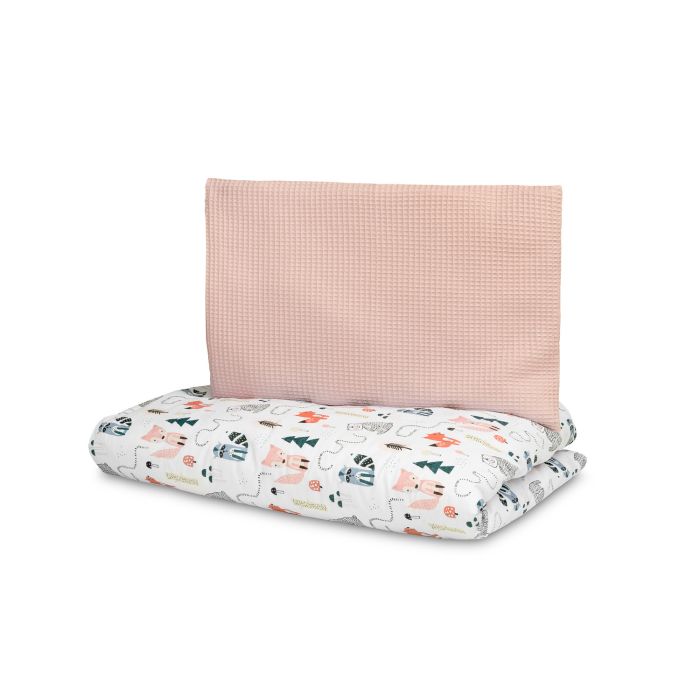 Patalynė kūdikiams 135x100 "Waffle with fox" 