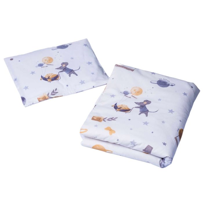 Patalynė kūdikio lopšiukui 80x70cm "The starlight mouse" 
