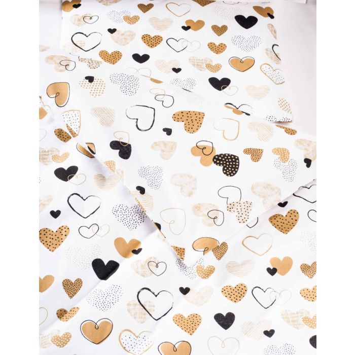 Patalynė kūdikio lopšiukui 80x70cm "My love" smėlio spalvos 