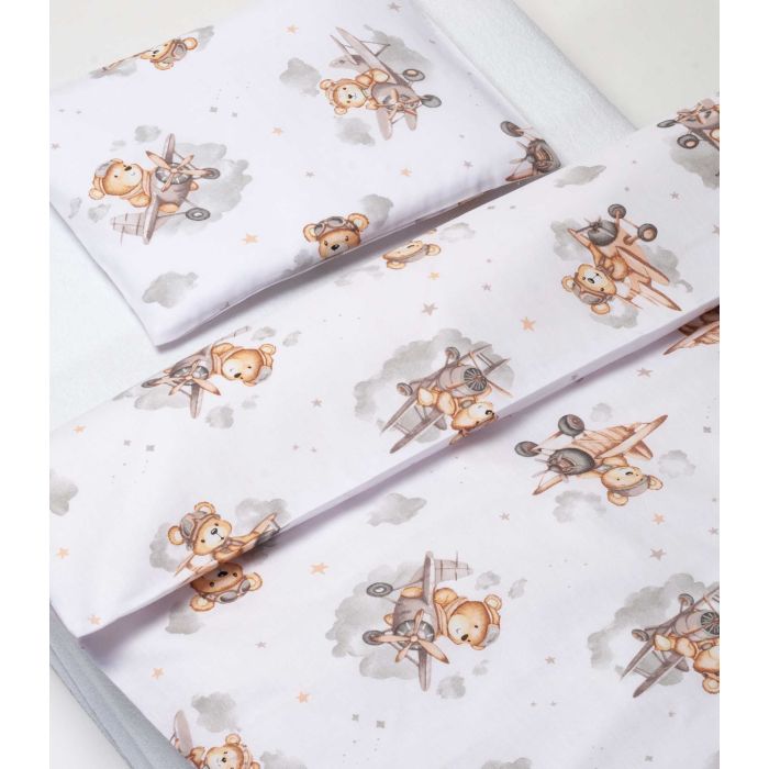 Patalynė kūdikiams 135x100 "Bear pilot beige" 