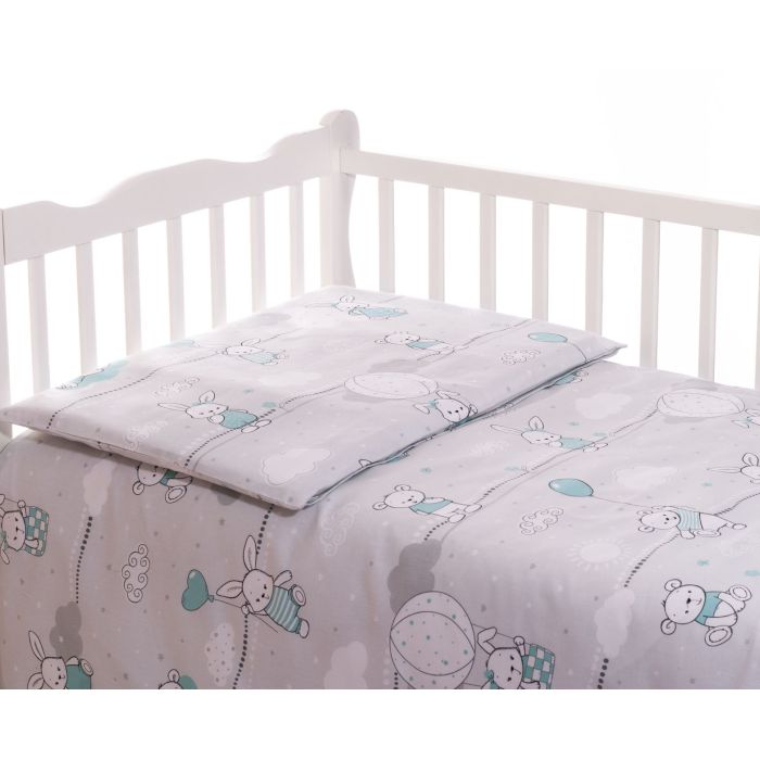 Patalynė kūdikiams 135x100 "Bunny&Balloons"