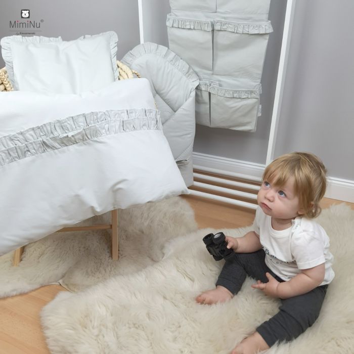 Komplektas kūdikio vežimėliui/ lopšiui "Royal" pilkas 