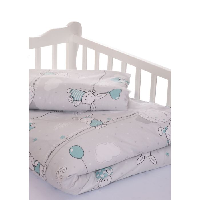 Patalynė kūdikiams 135x100 "Bunny&Balloons"