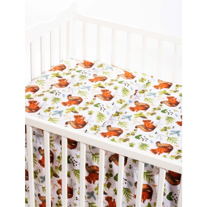 Kūdikio patalynės komplektas 135x100 "Nut lovers"  