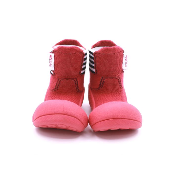 Pirmieji batukai kūdikiams Attipas "RAINBOOTS Red" 