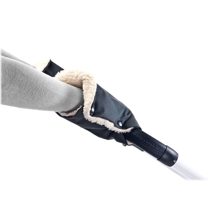 Pirštinės-mova vežimėliui ar rogėms "Winter+" juodos  spalvos