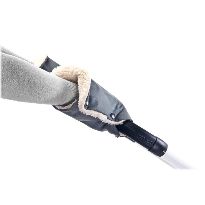 Pirštinės-mova vežimėliui ar rogėms "Winter+" pilkos spalvos