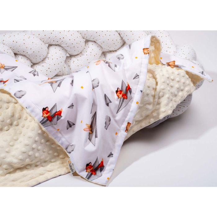 Pledas kūdikiui "Pilots" 100x75cm  smėlio spalvos