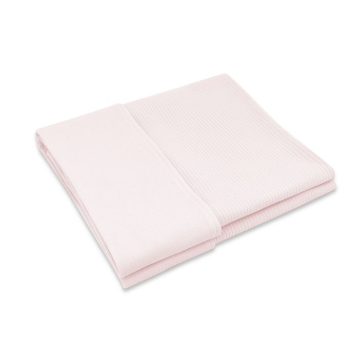 Medvilninis pledas kūdikiui "Interlock pink" 100x75cm 