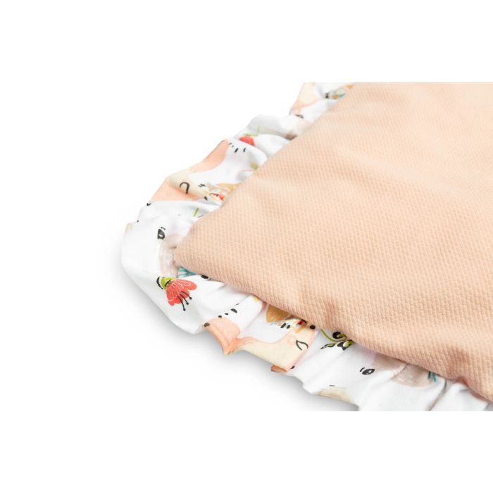 Komplektas kūdikiui "Best friends" pledas 56x76 cm ir pagalvė 34x24 cm 