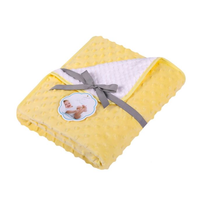 Pledas kūdikiui "Double" 80x90 (įvairios spalvos) 1 vnt.