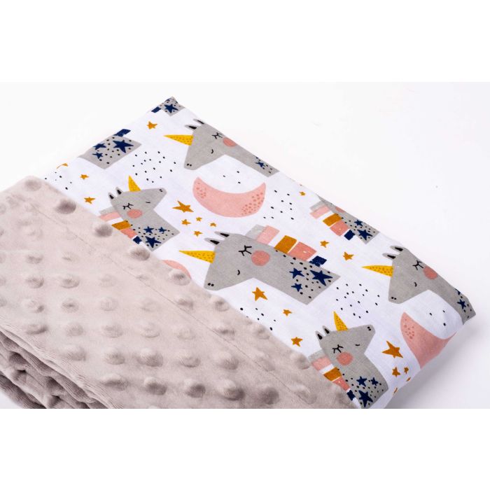 Pledas kūdikiui "Desert flame" 100x75cm pilkos spalvos