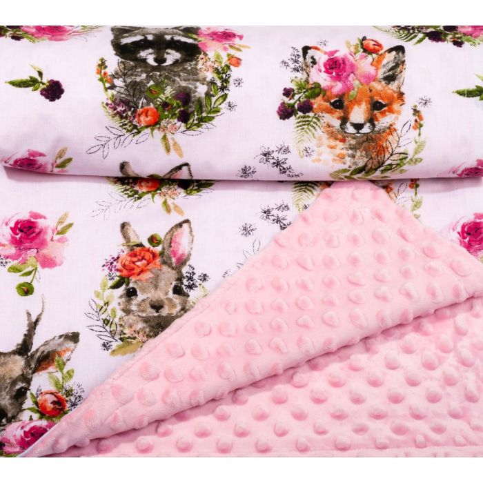 Pledas kūdikiui "Sweetheart" 100x75cm  rožinės spalvos
