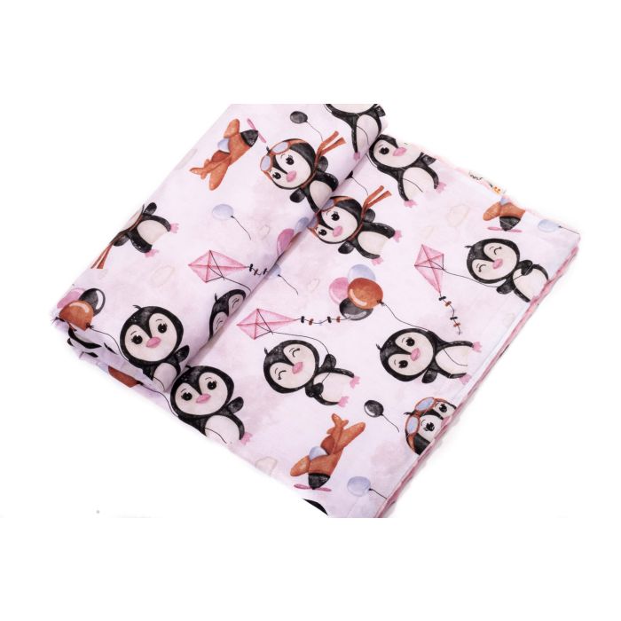 Pledas kūdikiui "Skipper" 100x75cm  rožinės spalvos