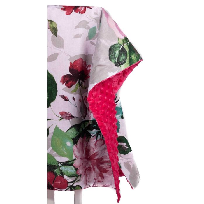 Pledas kūdikiui "Floral" 100x75cm rožinės spalvos