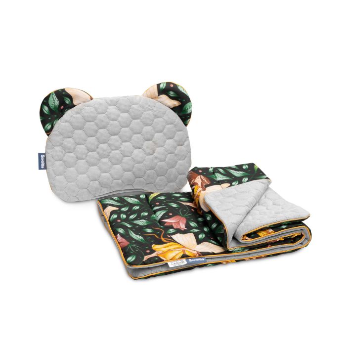 Komplektas kūdikiui "Fairies" pledas 56x76 cm ir pagalvė 36x28 cm 