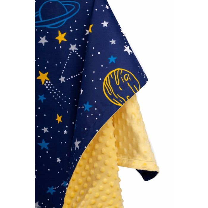 Pledas kūdikiui "Universe" 100x75cm  geltonas