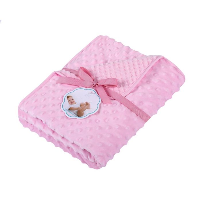 Pledas kūdikiui "Double" 80x90 (įvairios spalvos) 1 vnt.