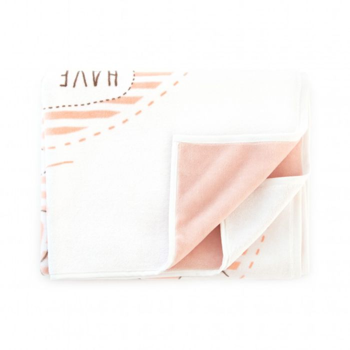 Minkštas veliūrinis pledas kūdikiui "BUNNIES" 80x100 cm 