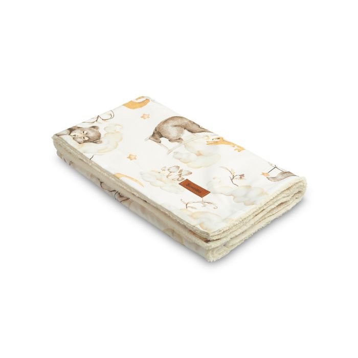 Pledas kūdikiui "Silky" 100x80 cm su Cosy clouds raštu