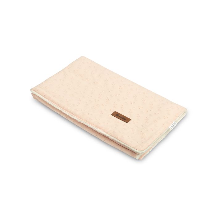 Pledas kūdikiui "Silky ornament" 100x80 cm rausvas