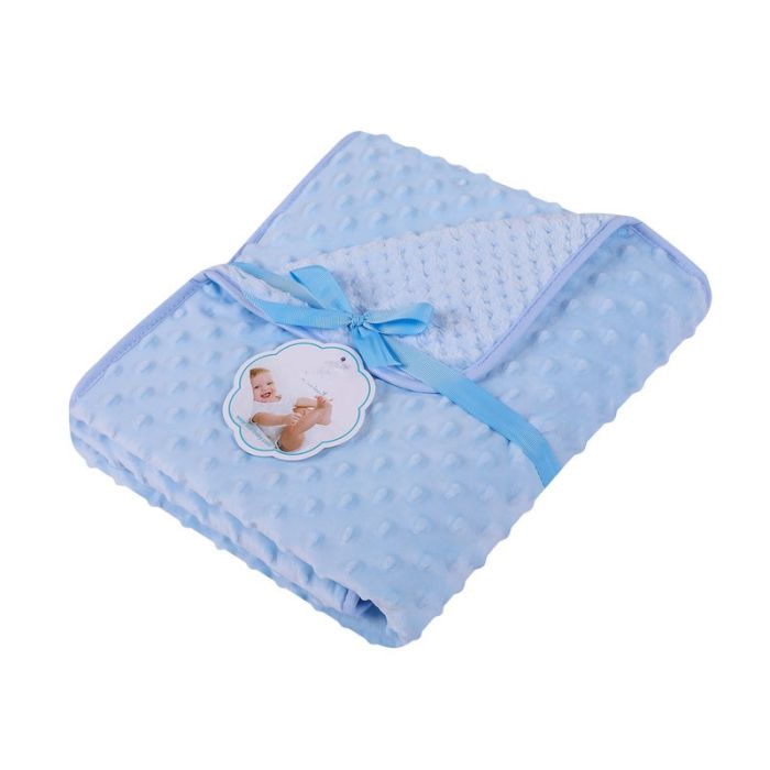 Pledas kūdikiui "Double" 80x90 (įvairios spalvos) 1 vnt.