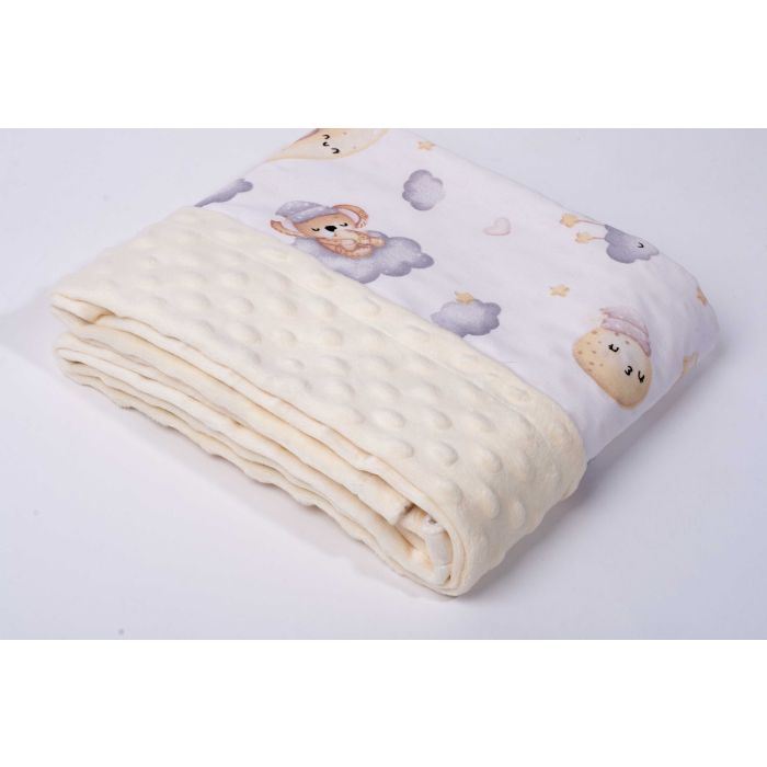 Pledas kūdikiui "Sweet Napping" 100x75cm smėlio spalvos